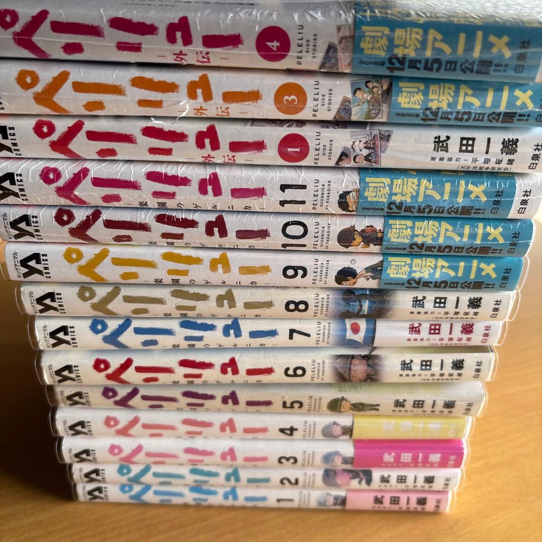 ペリリュー 全巻 外伝4冊付　透明カバー装着済　ポスカ１枚付き
