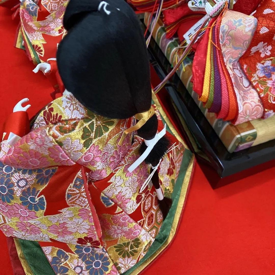 C4 豪華な衣裳　ひな人形　三人官女のみ　三五サイズ　雛飾り　雛人形