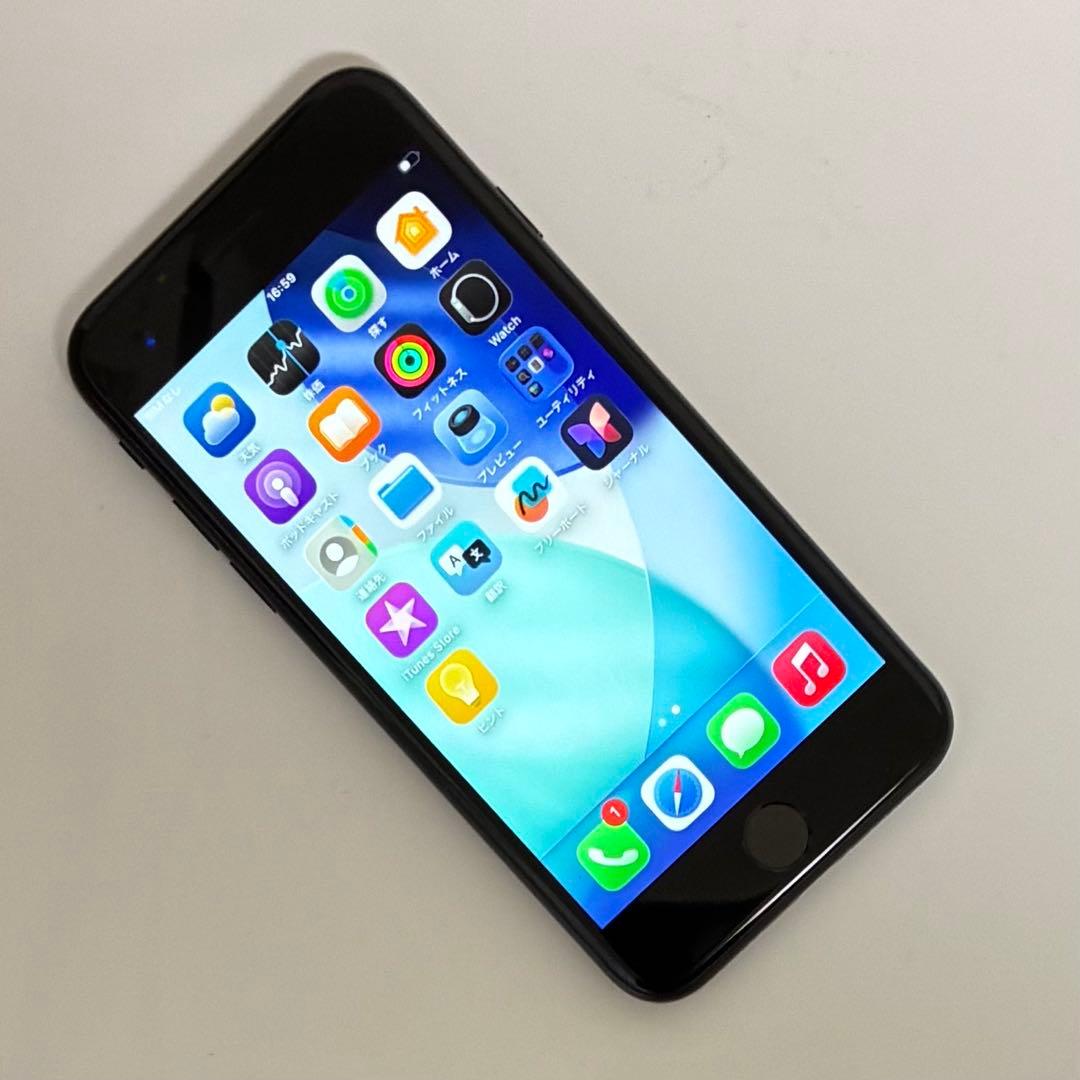 M27美品【電池新品100％表示】iPhone SE3 128GB ミッドナイト