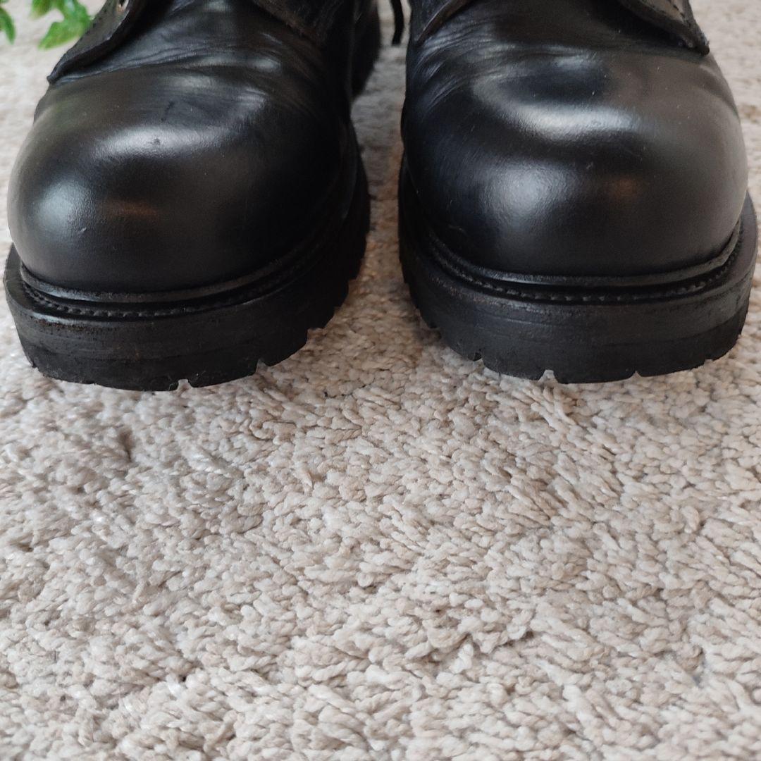 美品BUTTERO(ブッテロ) サイドジップワークブーツ ブラック26cm　40