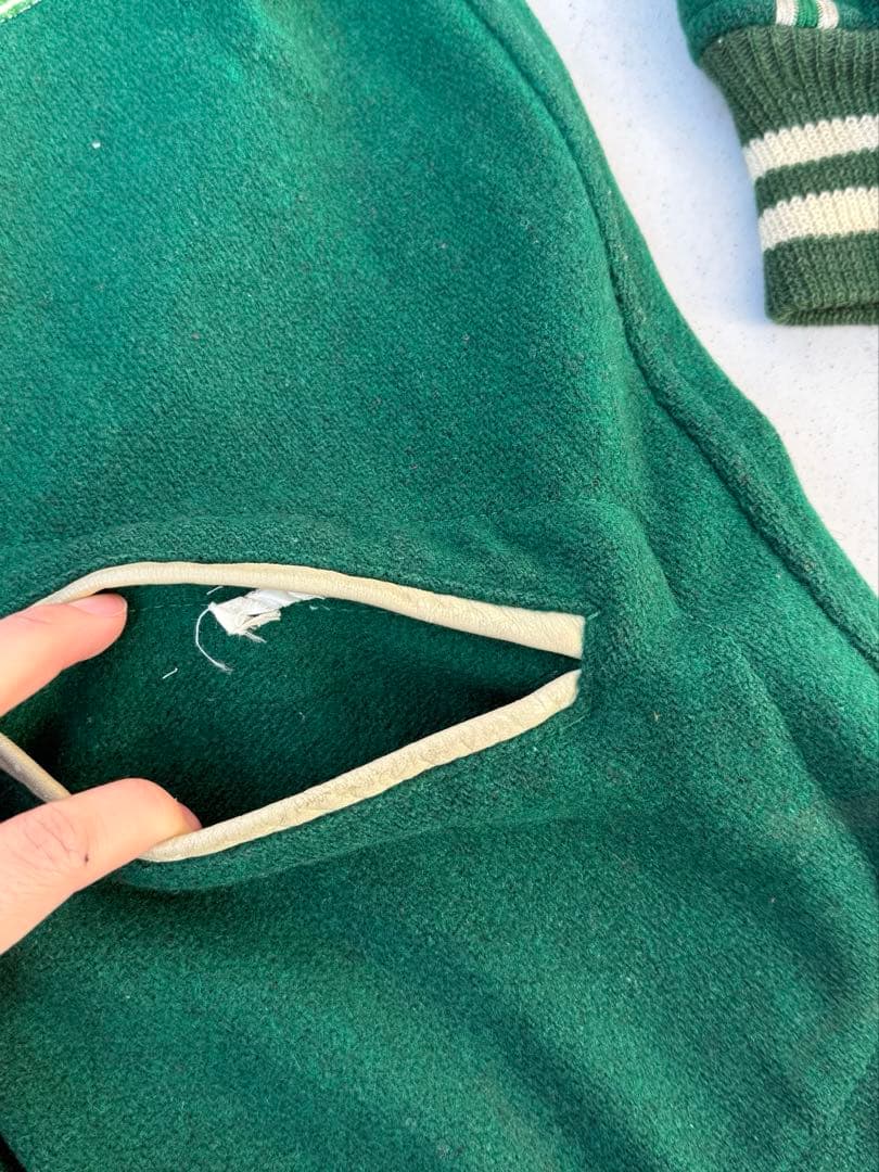 50s Hatchers ヴィンテージ スタジャン アワードジャケット ロング丈