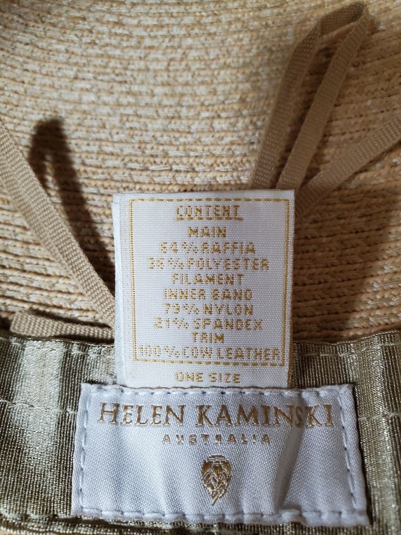 ヘレンカミンスキーKAELOヘレンカミンスキーラフィア帽子ヘレンカミンスキー帽子