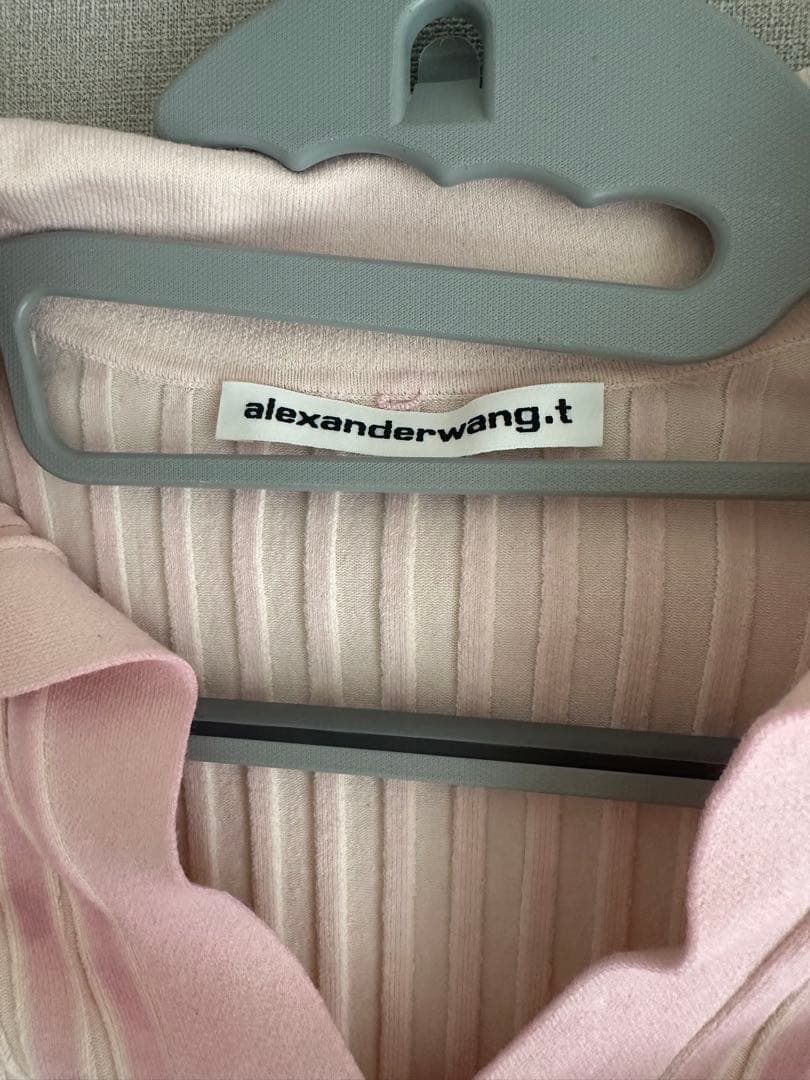 トップス Alexander Wang ribbed-knit Polo Shirt