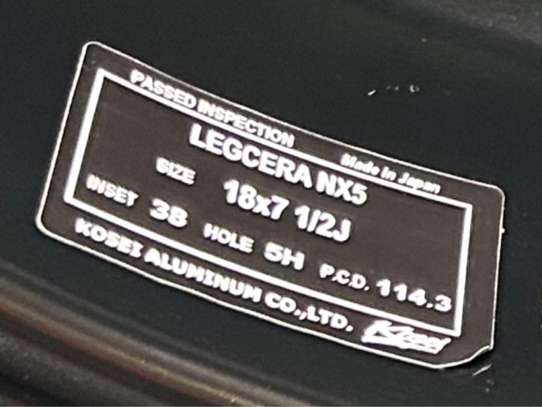 LEGCERA レグセラ NX5 18インチ VRX3 （さりーさん専用）