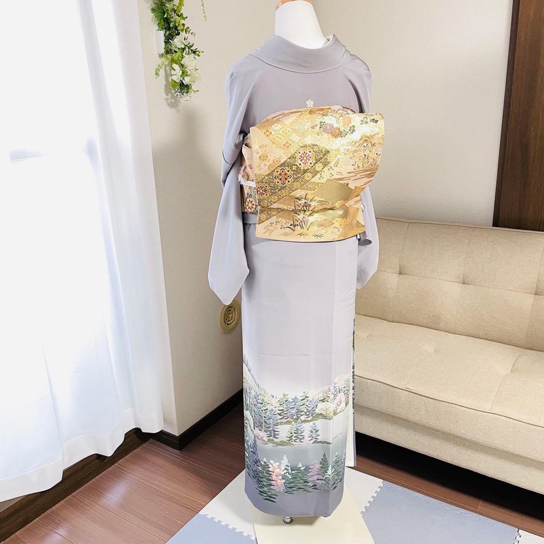 色留袖 親族 結婚式 披露宴 袋帯 フルセット 袷 着物 和装 ウェディング