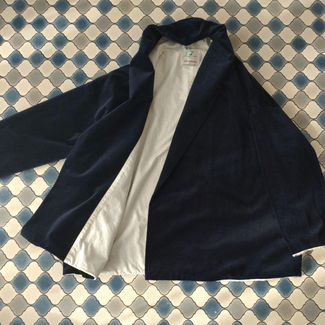 ピン有☆オネット Honnete ショールカラー カーデ ベルベット ジャケット
