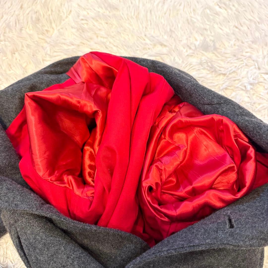 SINACOVA 【裏地 赤】シナコバ ピーコート ダブルブレスト ワッペン L