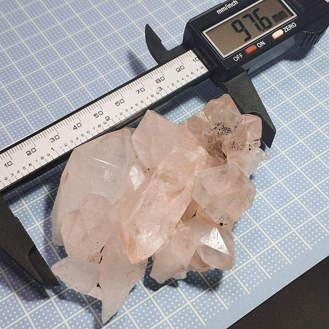 ⑤マニカラン水晶 クラスター原石 ピンクマニカラン レコードキーパー アナテース