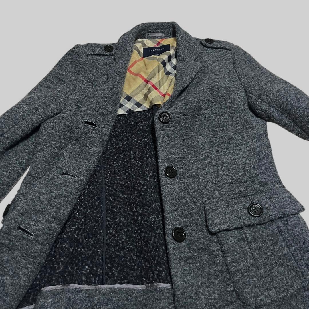 極美品バーバリーロンドンテーラードジャケット 40(L) グレー　ノバチェック
