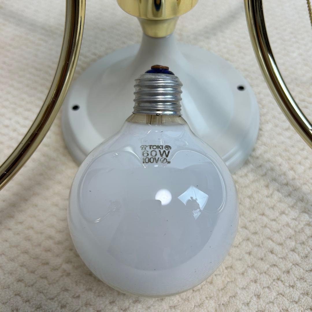 【希少】三菱電機　シャンデリア　照明　4灯　ガラス　アンティーク　レトロ　モダン