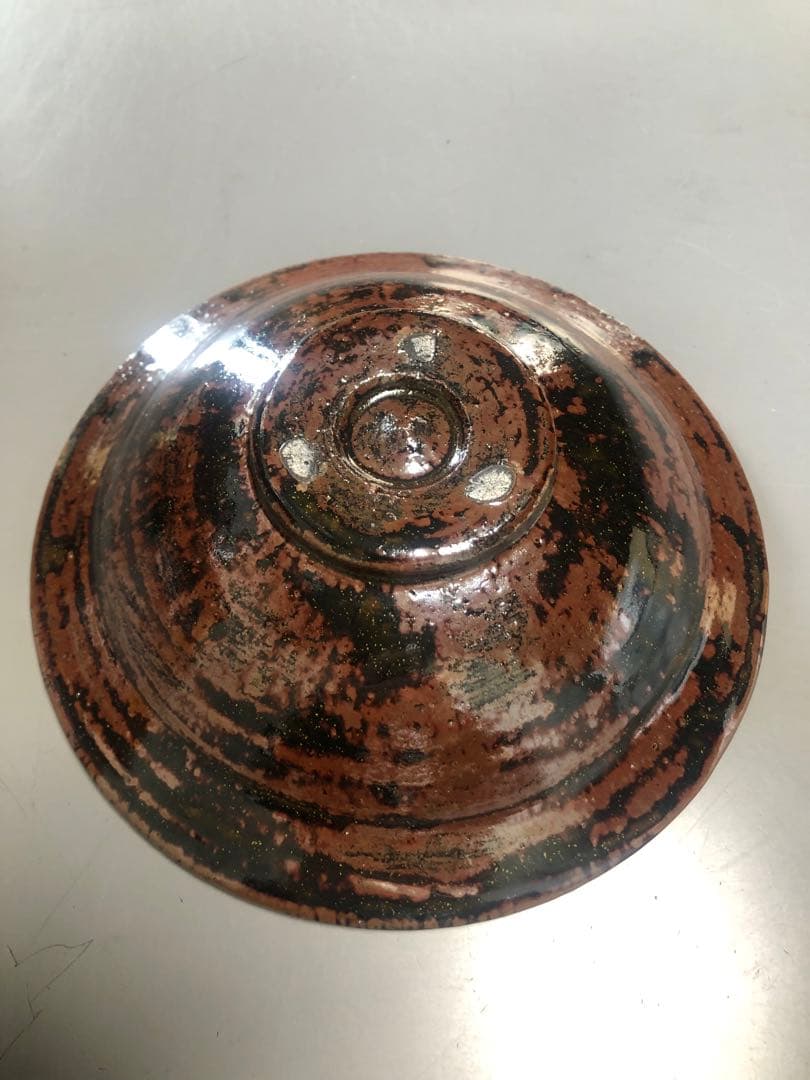 伊藤聡信　鉢　黒　紫　黄色