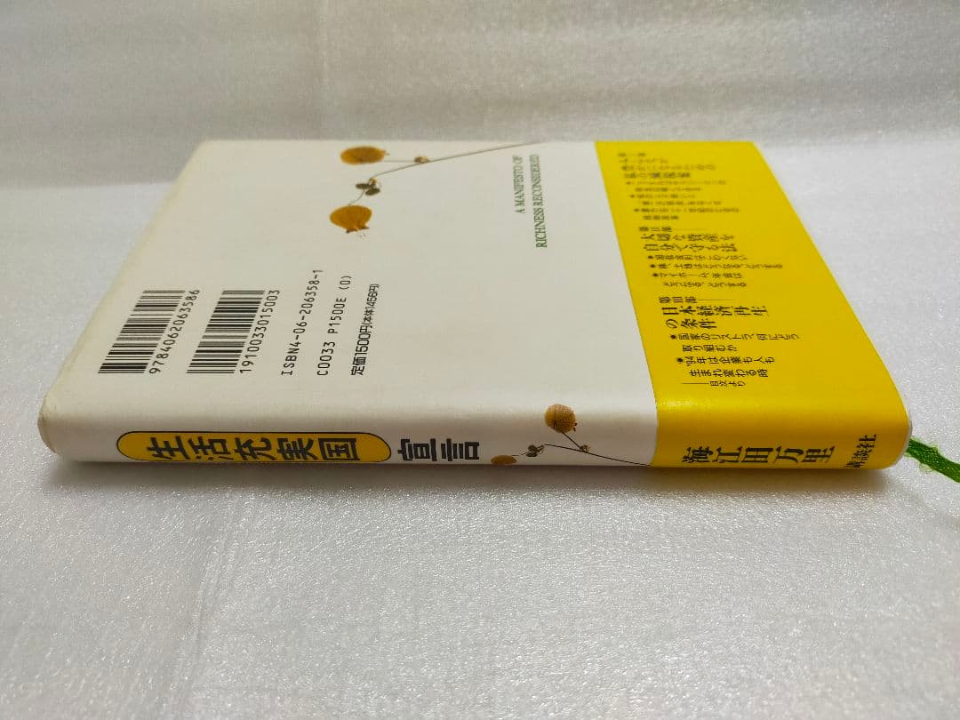 【希少本 レア】「生活充実国」宣言 海江田万里 著 初版