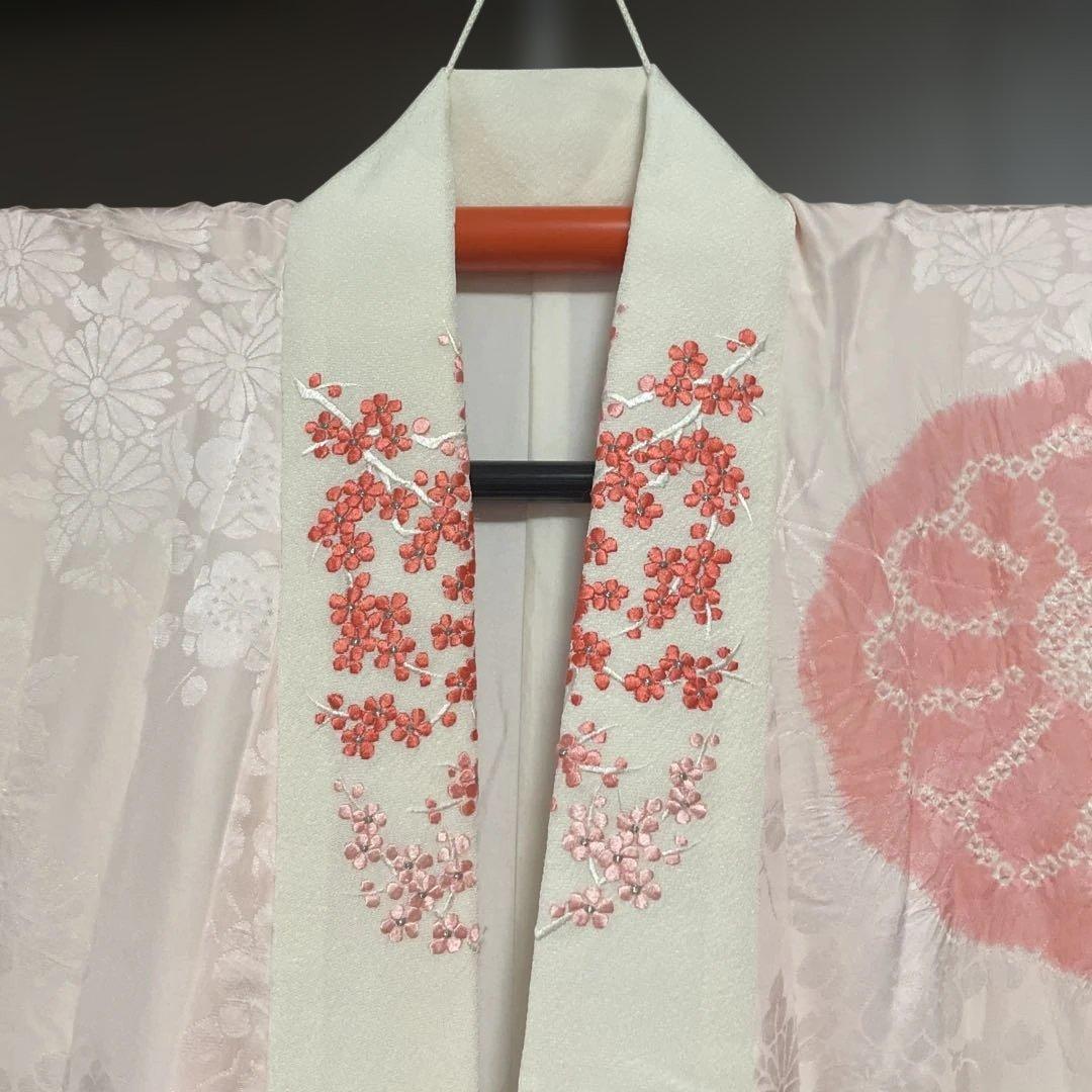 振袖と長襦袢セット　紅型　紺色　正絹　期間限定出品1/31まで