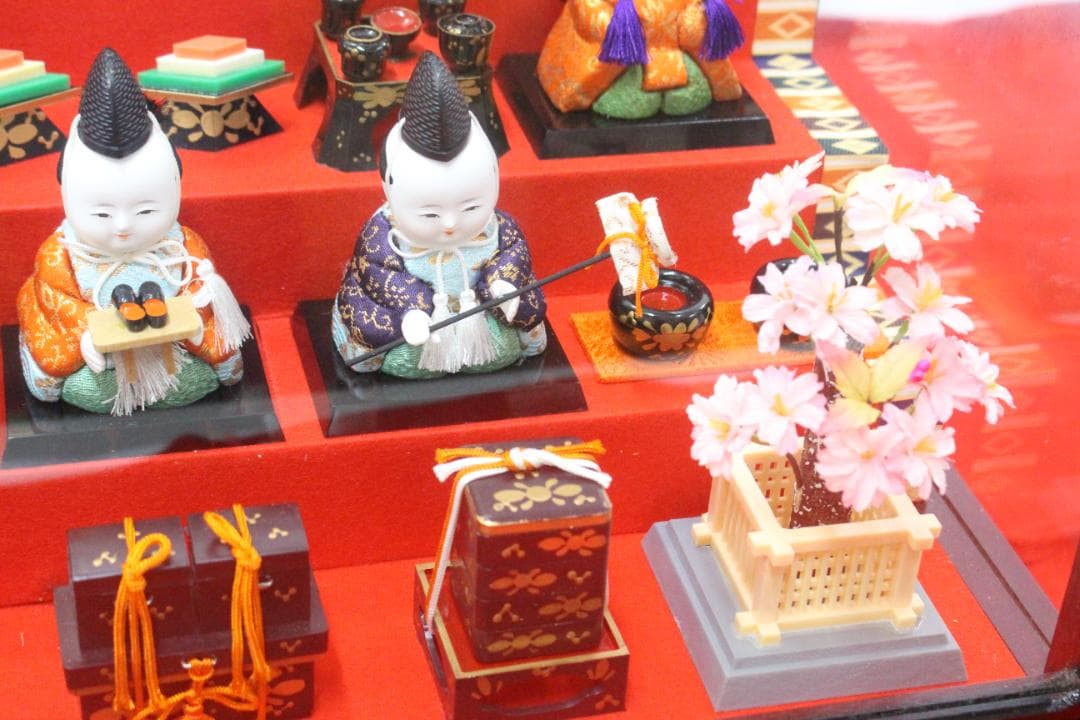 ♡まごころ雛 義光作 木目込 十五人揃 オルゴール ケース入