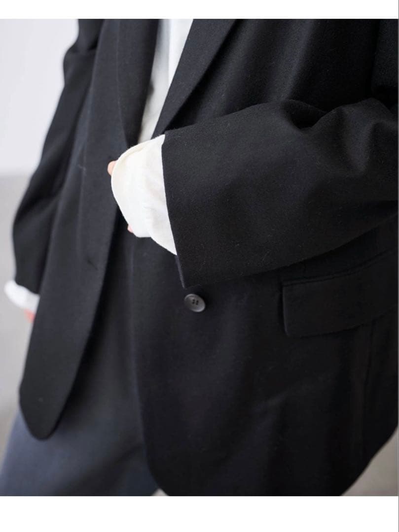 未使用 フラノテーラードジャケット38