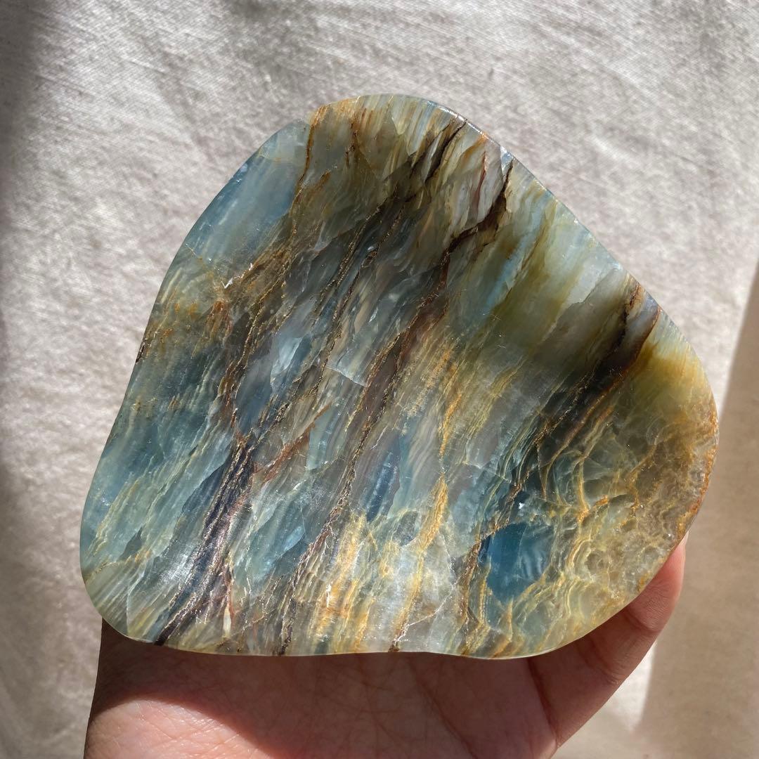 ブルーオニキス トレー ボウル ブラジル産 アクセサリー 小物入れ