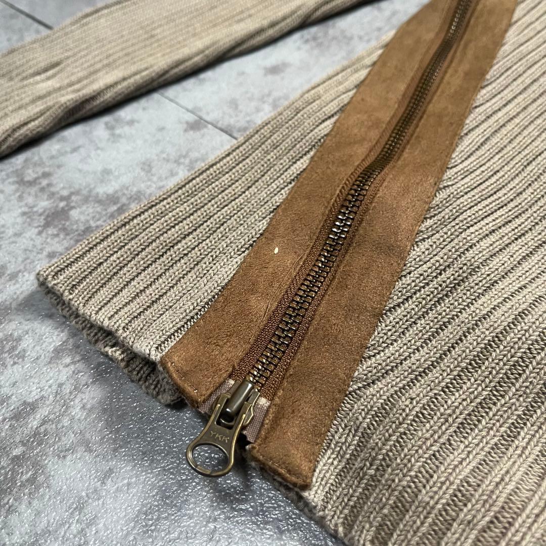 トップス MORGAN HOMME gimmick ds zip up knit