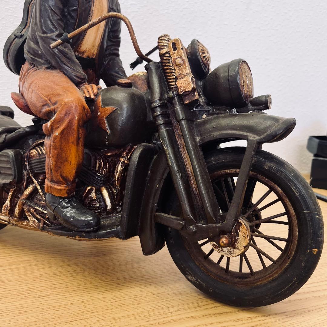 レア★エルビス・プレスリー /Harley/ヴィンテージ/置物/オブジェ/バイク