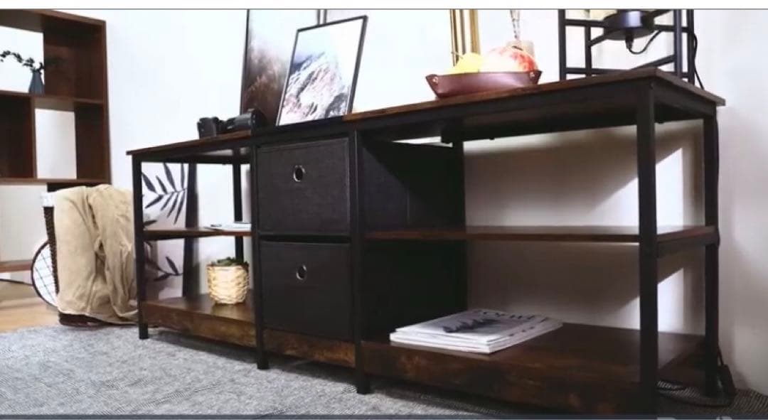 TVラック150㎝ 32~65Vローボード木製 収納棚モダン ヴィンテージ