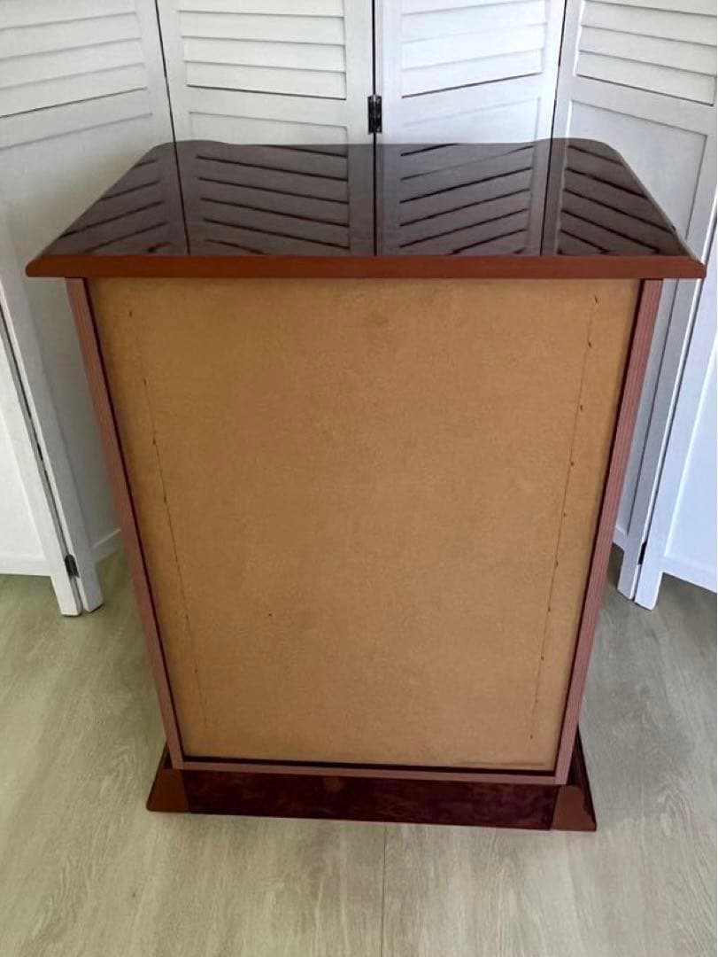 サルタレッリ フローレンス スモール 4段チェスト ウォールナット色