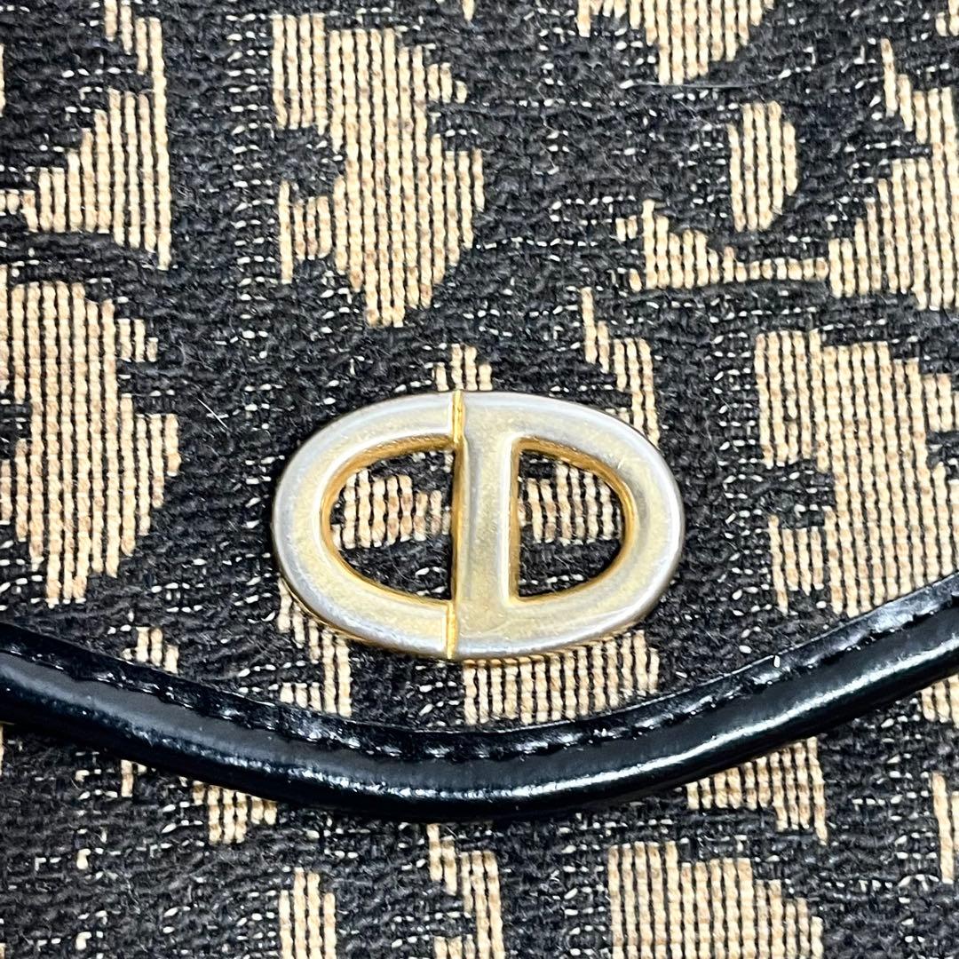 クリスチャンディオール CD金具 トロッター 総柄 キャンバス クラッチバッグ