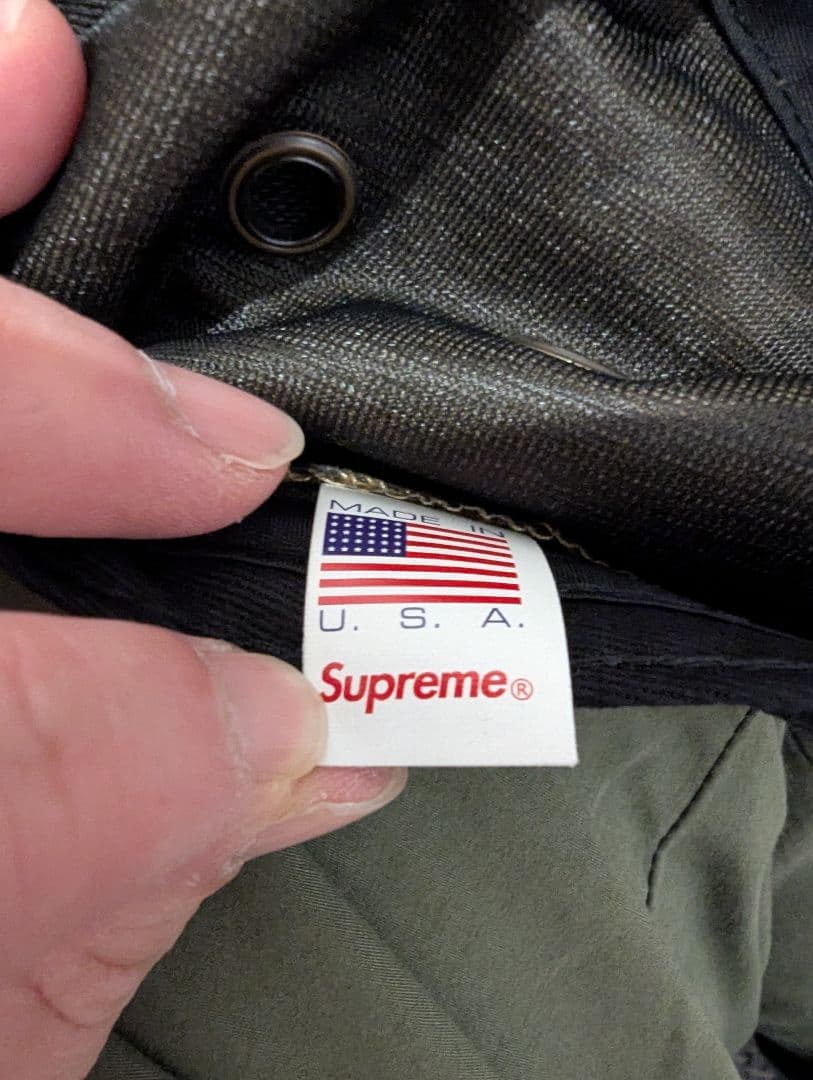 SUPREME BOXロゴ キャップ オリーブ