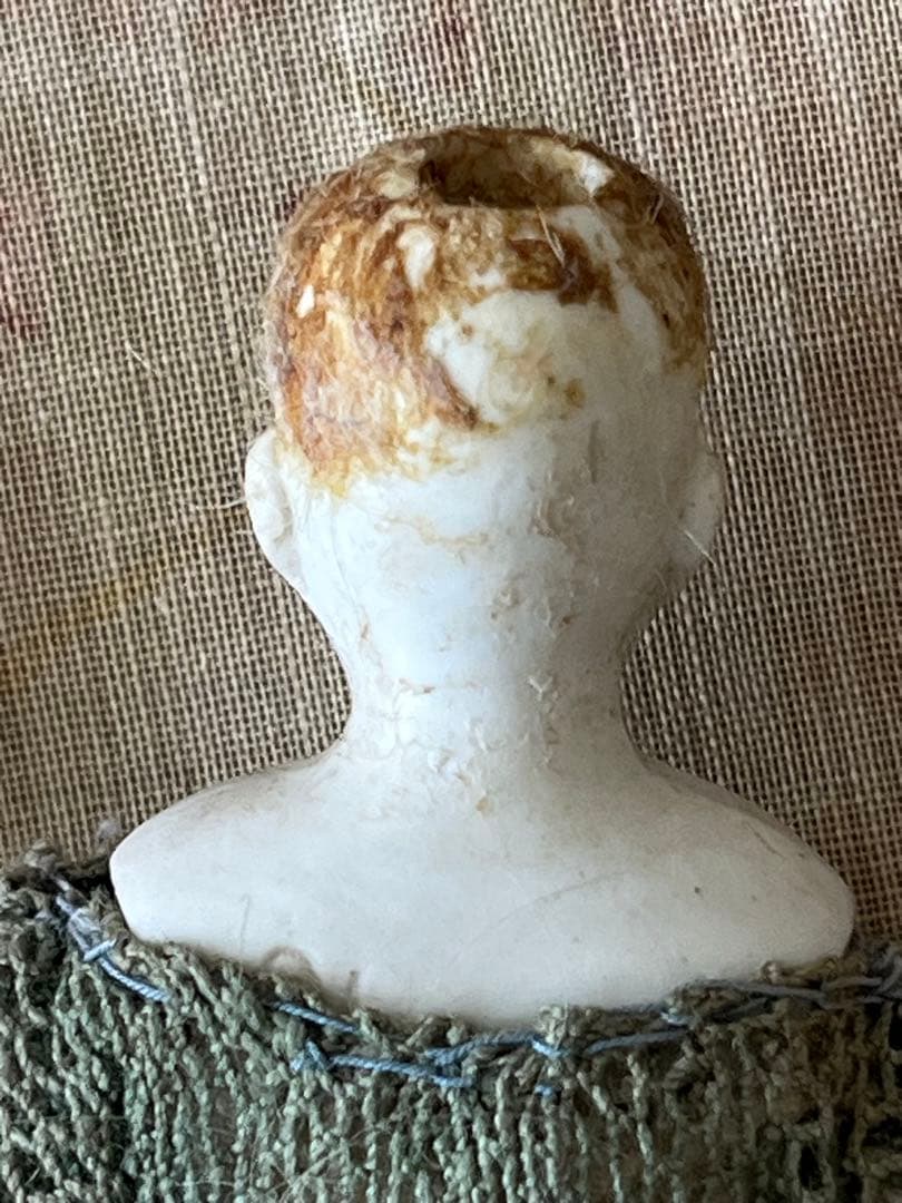 アンティークビスクドール陶器小さなドールミニョネット レトロ人形ハンドメイド