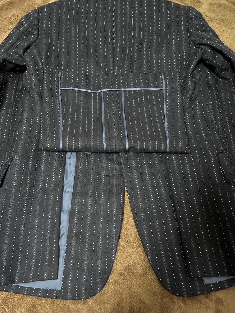 70s vintage セットアップ スーツ ブーツカット ストライプ