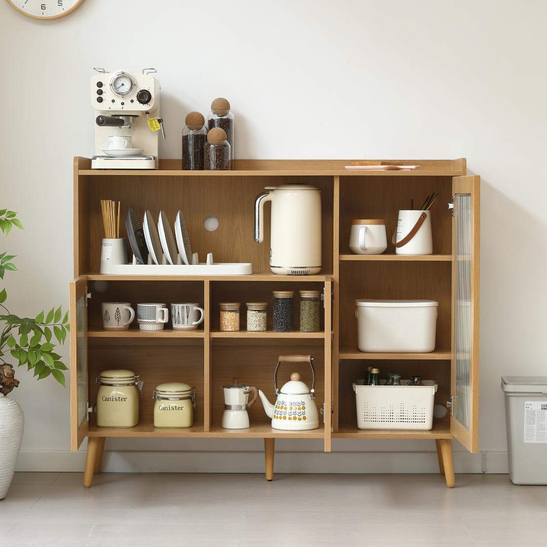 キャビネット サイドボード 食器棚 キッチンキャビネット チェスト 大容量