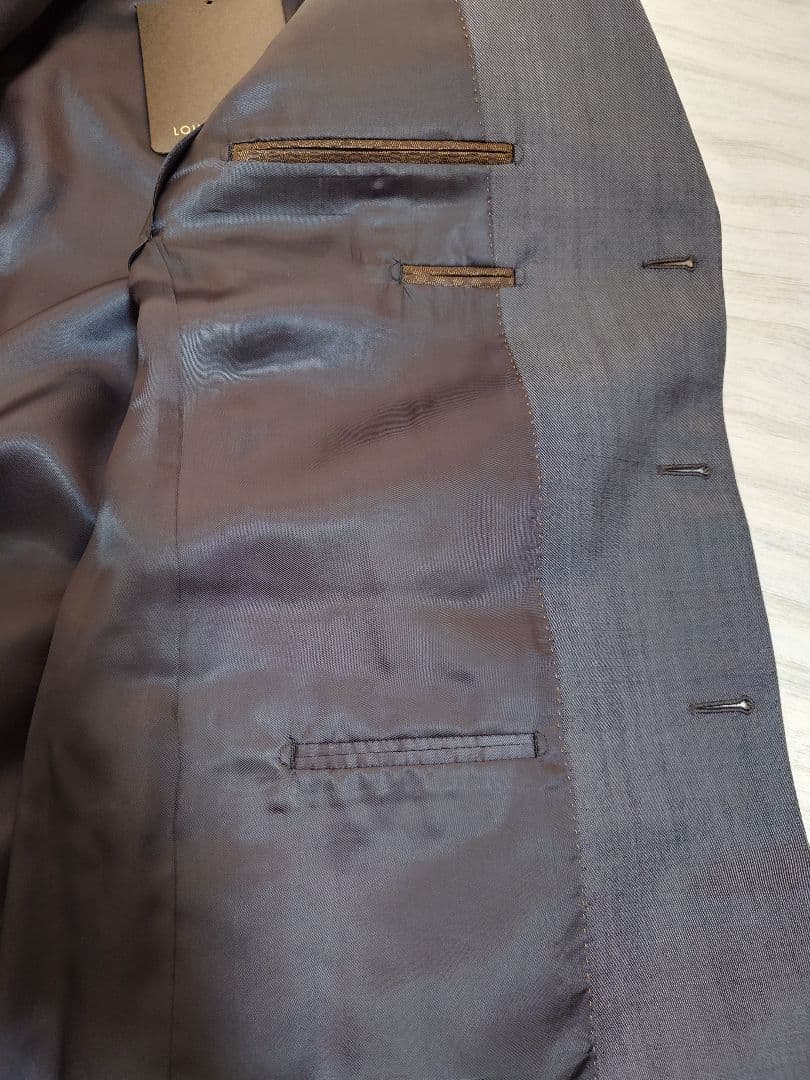 新品 LOUIS VUITTON 52 スーツ上下 ダークグレーシングル