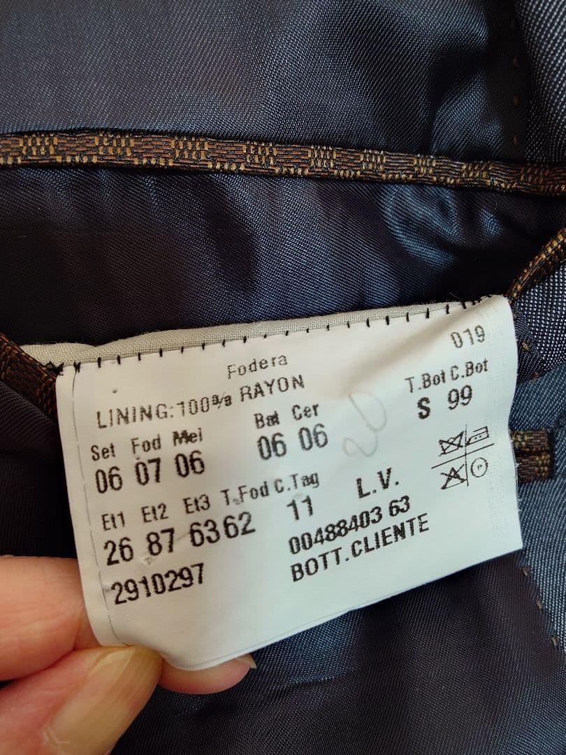 新品 LOUIS VUITTON 52 スーツ上下 ダークグレーシングル