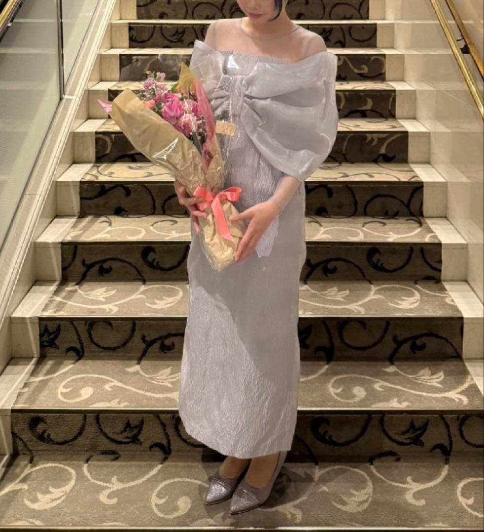 【お値下げ】ecmile オフショルダー パーティー　オケージョンドレス　送料込