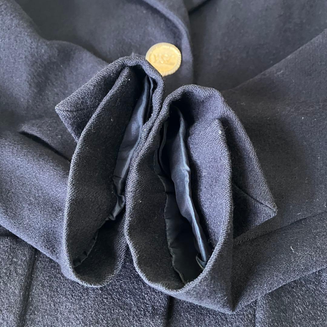 ★美品★イヴサンローラン　ジャケット　42 カシミヤ混　金ボタン　ロゴボタン