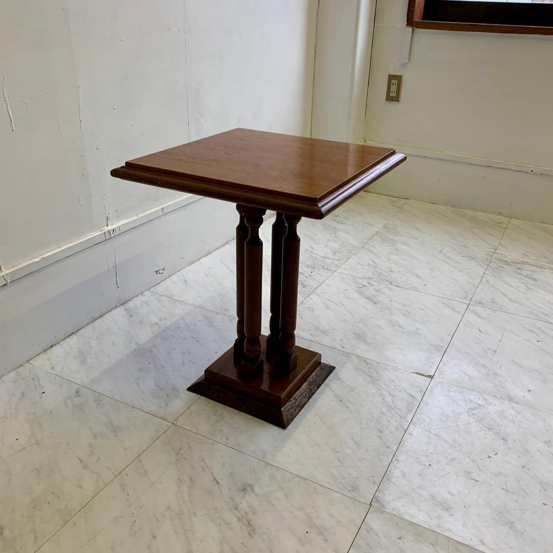 ヴィンテージ 木製 サイドテーブル レトロ 喫茶店 カフェテーブル ①