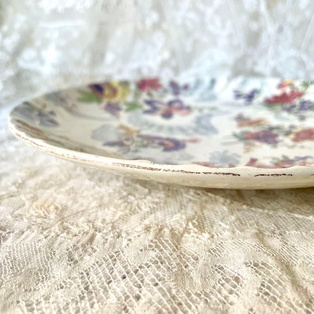 【レア】サルグミンヌ ラヴァリエール21cmデザートプレートフランスアンティーク