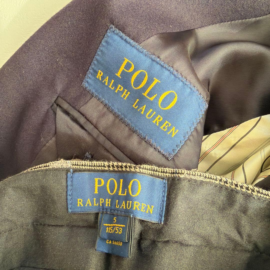 高級 ラルフローレン4点セット フォーマル 120 スーツ ブレ ネイビー