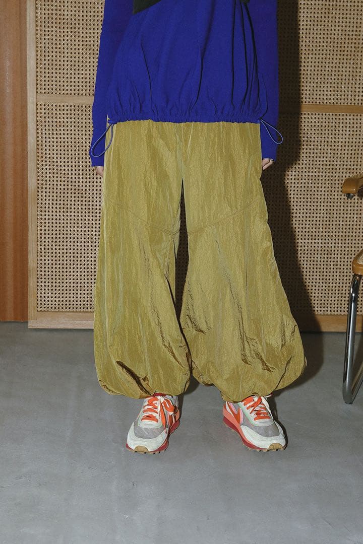 OMMO バルーンギャザーパンツ　un3d