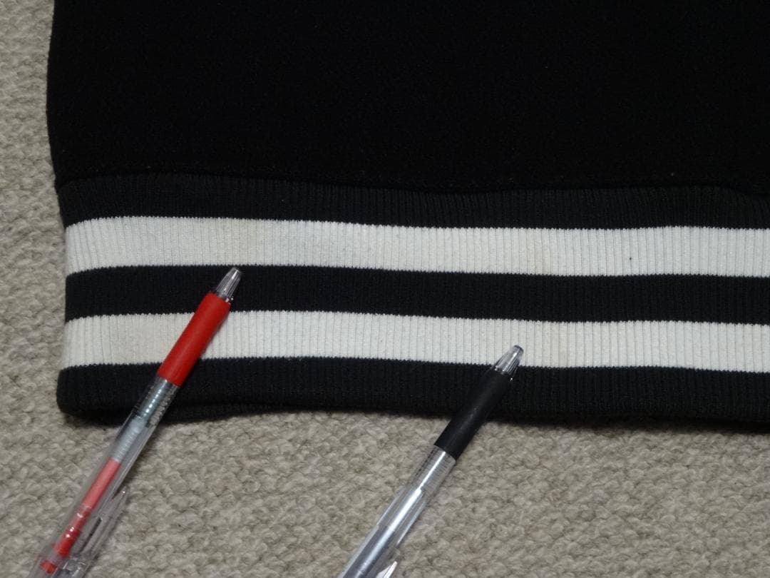 名作　エクストララージ　シカゴ・カブス　パロディー　スタジャン　黒　レザー　牛革