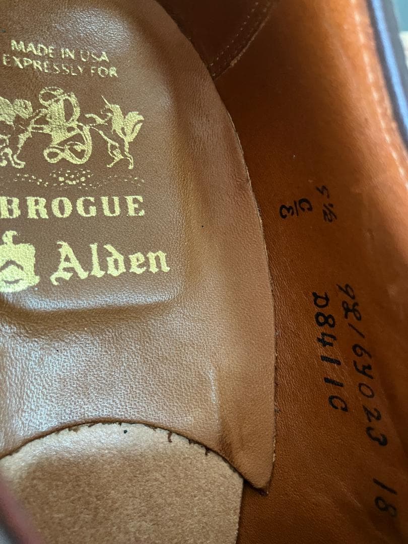 ALDENオールデンD8411C バーガンディー コードバン 9.5E