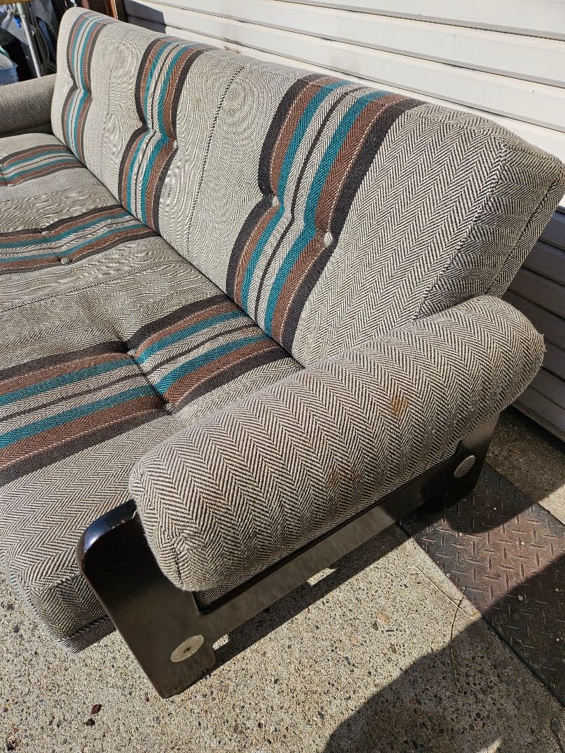 オールドカリモク ソファベッド 椅子 リクライニング レトロ ヴィンテージ