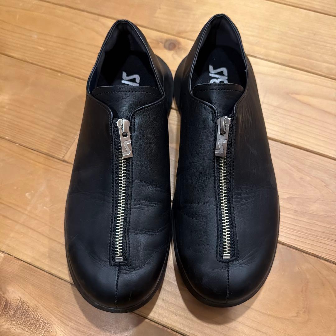 SINOBIS シノビス レザースニーカー フロントジップ　26cm