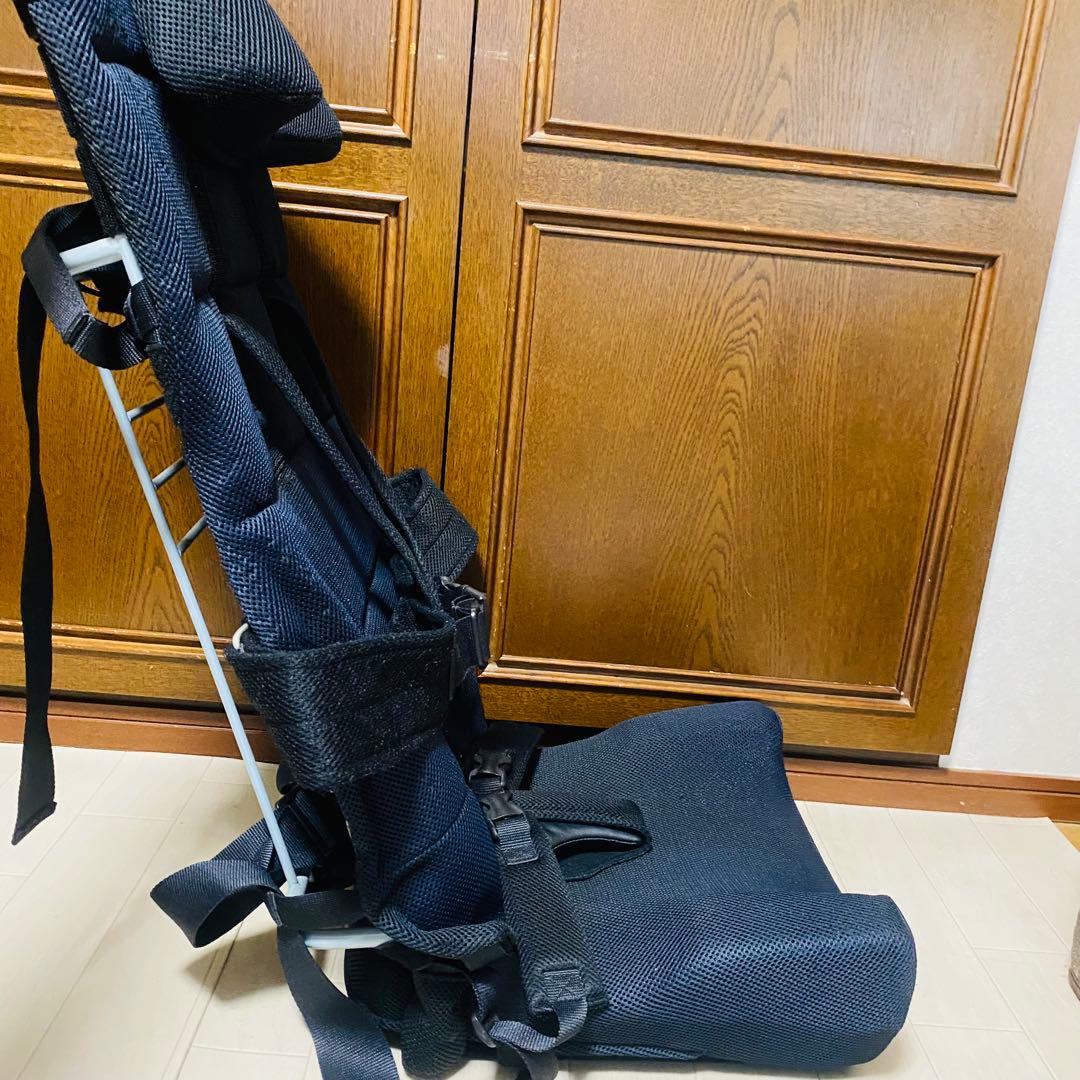 カーシート STD Mサイズ 障がい児 きさく工房 ブラック 車載用姿勢保持具