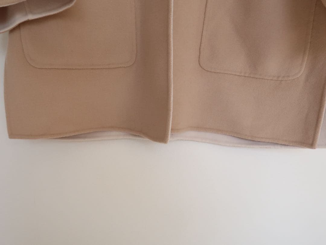 UNITED ARROWS バイカラー リバー ミドルコート ウールコート 36