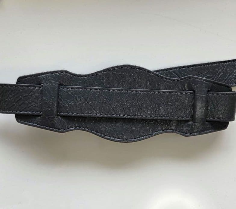 バレンシアガ クラシックシティ レザー グレー ミラー付き 2way