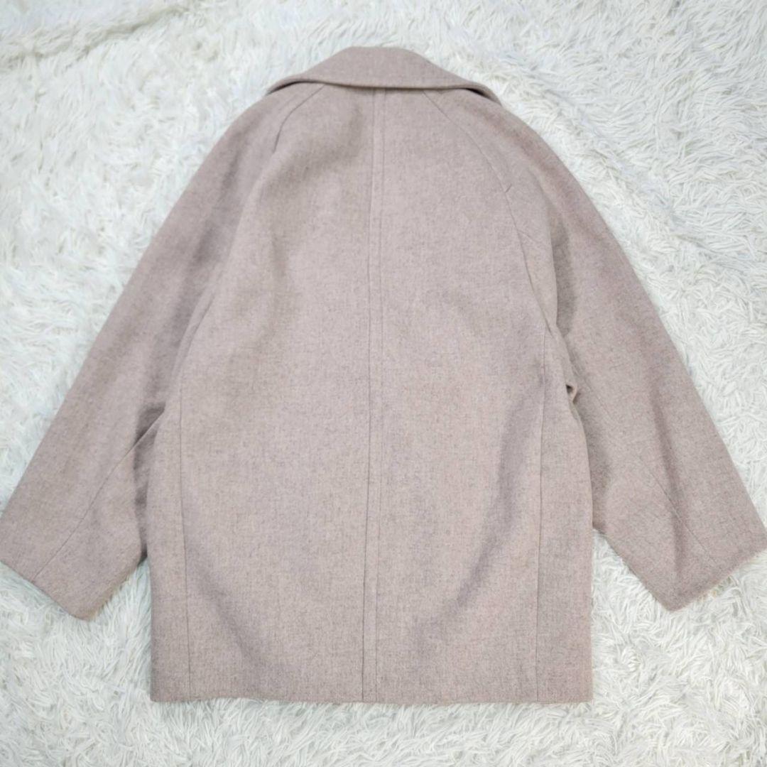 美品☆ビューティー&ユース MANTECO メルトンメランジミドルコート　M