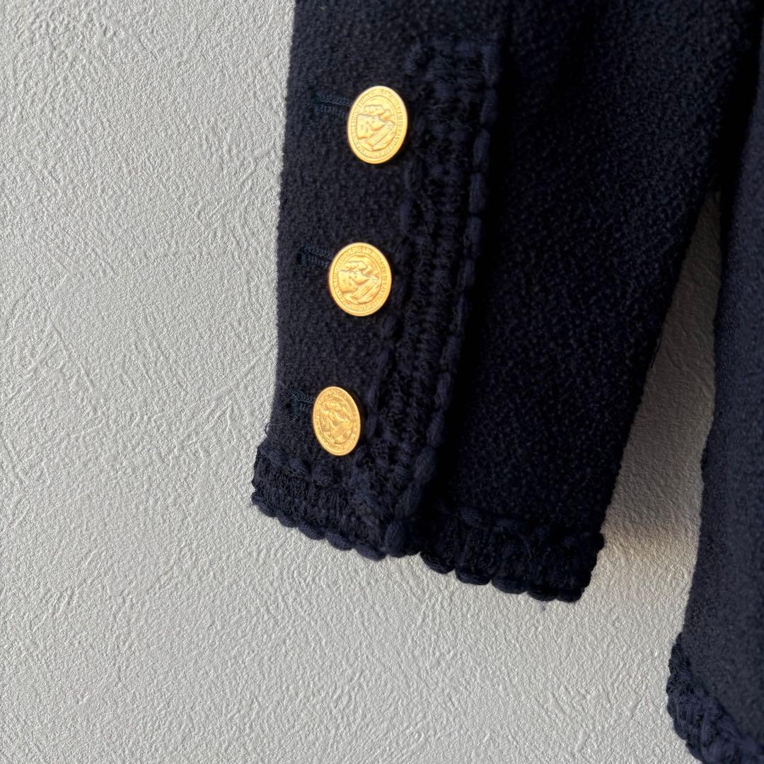 美品✨MUSE de Deuxieme Classeノーカラーツイードジャケット