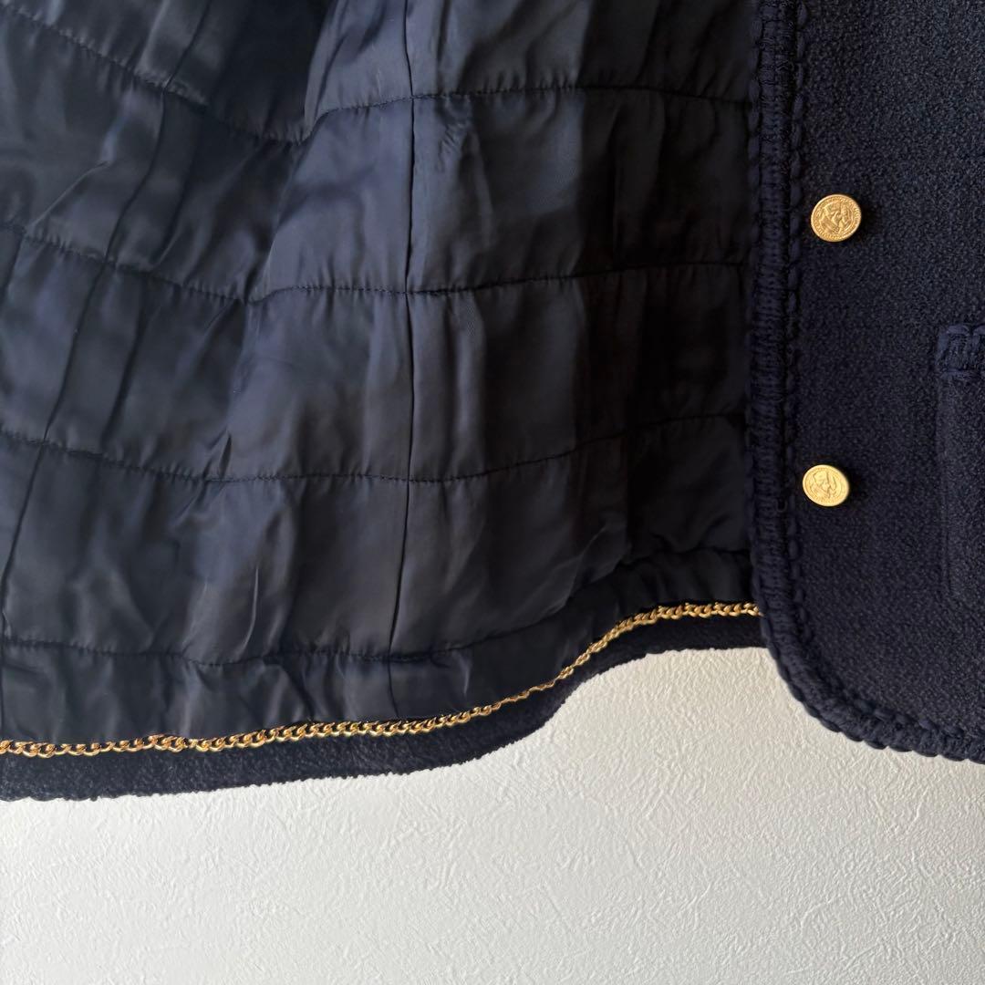 美品✨MUSE de Deuxieme Classeノーカラーツイードジャケット