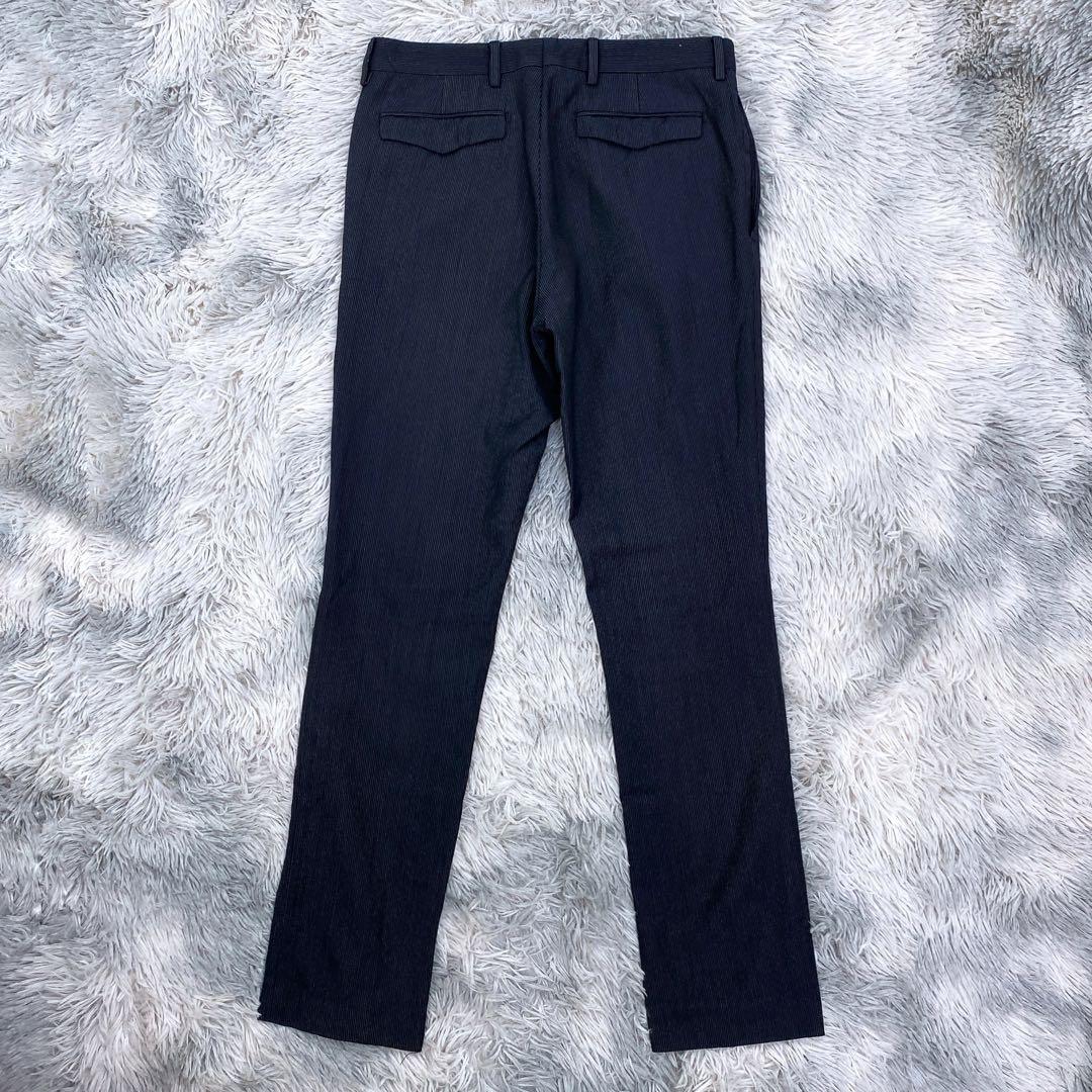 10aw クリス期　ディオールオム　ナローラペルストライプスーツ