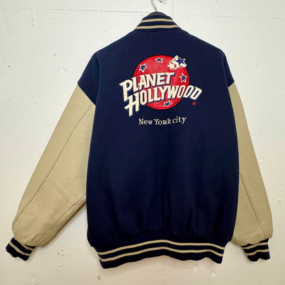 Planet Hollywood スタジャン ネイビー/ベージュ