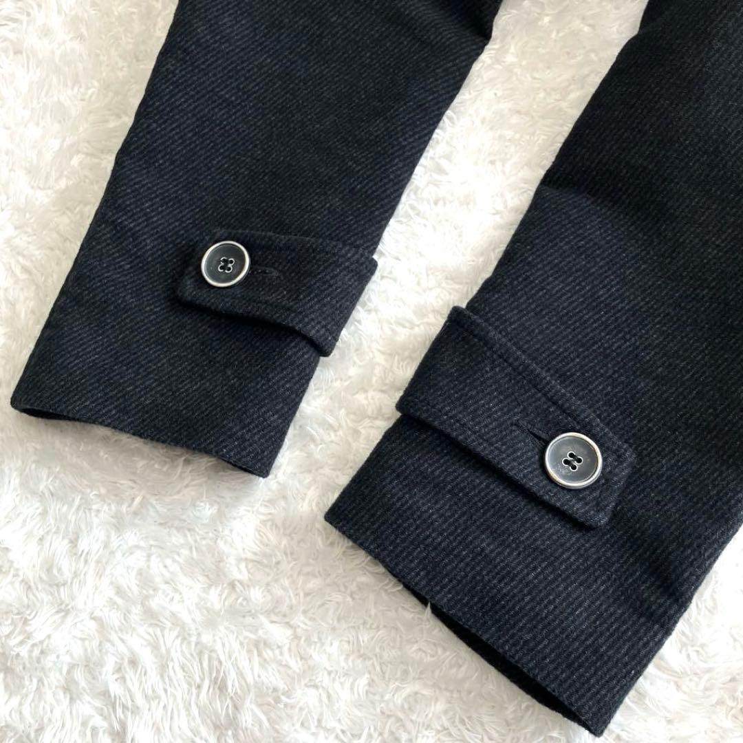 【美品】イタリア製　Kennet Street Pコート　ダークグレー